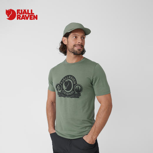 北极狐休闲T恤户外男士羊毛柔软舒适户外露营时尚短袖 84117 商品图3