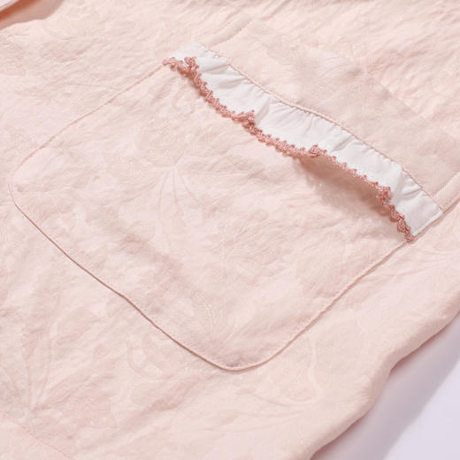 都市丽人睡衣好睡好眠长袖家居服软绵绵压花薄女士软绵绵长袖长裤LHT1R2 商品图9