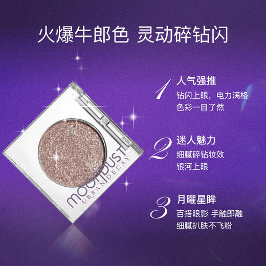 Urban Decay 衰败城市 MOONDUST单色眼影牛郎色1.8g 商品图4