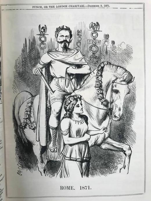 1871-1873年 英国讽刺漫画杂志《笨拙》 数百幅插图 漆布精装16开 商品图5