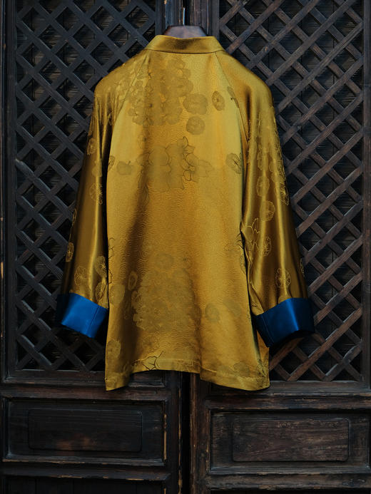 盛唐牡丹盛奢系列| 限量款| 高货-祥云牡丹重缎香云纱一字扣对襟外套(特殊商品不退不换) 商品图5