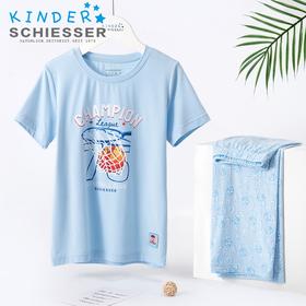 【运动小健将莫代尔】SCHIESSER德国舒雅男童莫代尔卡通短袖7分裤套装3B/19542H