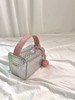「抖音同款！多功能包」银粉拼色编织纹新款手拎包小包包便携化妆包收纳包整理袋箱包 商品缩略图2