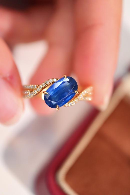 1.5ct 蓝宝石戒指 商品图1