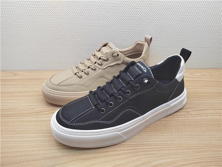 豪行秋冬新款13392035真皮时尚休闲男鞋运动板鞋单鞋