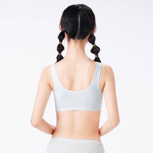 都市丽人内衣少女优选一阶少女文胸棉质超薄文胸背心式无排扣无钢圈BBT2Q2 商品图3