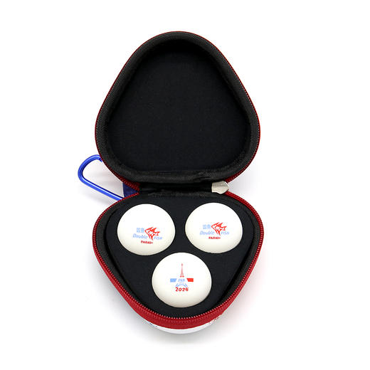 双鱼Doublefish 巴黎珍藏球双标乒乓球3个装精美球盒 商品图2