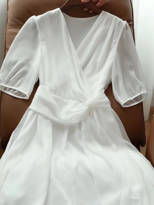 LPIUTY品牌直发⚠️高奢团⚠️连卡佛同厂面料❗️优雅V领连衣裙⚠️意大利进口客供面料❗️B07243033 商品图12