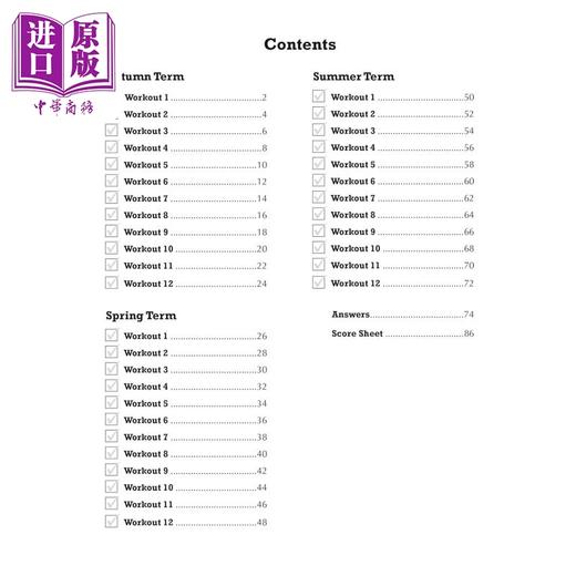 【中商原版】英国CGP原版 New KS3 Year 8 Spelling Punctuation and Grammar 10-Minute Weekly Workouts 商品图1