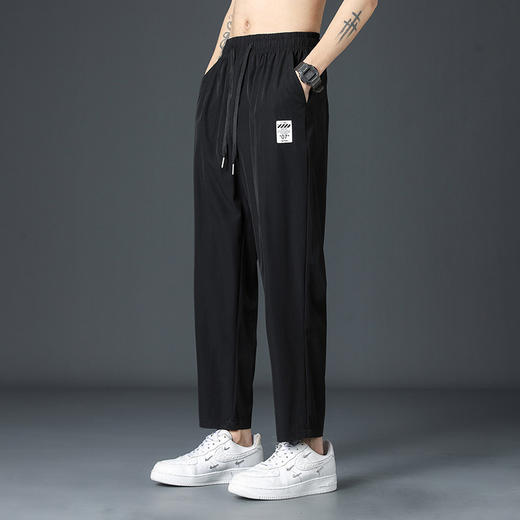 红览 男士夏季薄高街垂感直筒阔腿裤233 商品图8