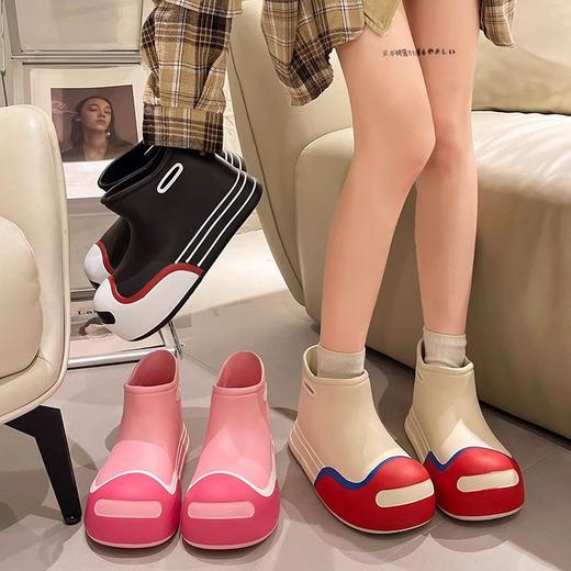 「亲子款！高颜值」亲子款防水防滑短筒雨靴 女时尚款外穿成人儿童学生2024外穿 商品图2