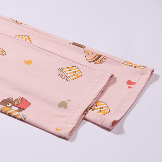 都市丽人睡衣生活家居长袖家居服26支CVC单面薄女士棉质套装LHT2N4 商品图8