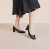 【静音系列】千百度羊皮浅口单鞋女款秋季法式高跟鞋通勤A24481807 商品缩略图2