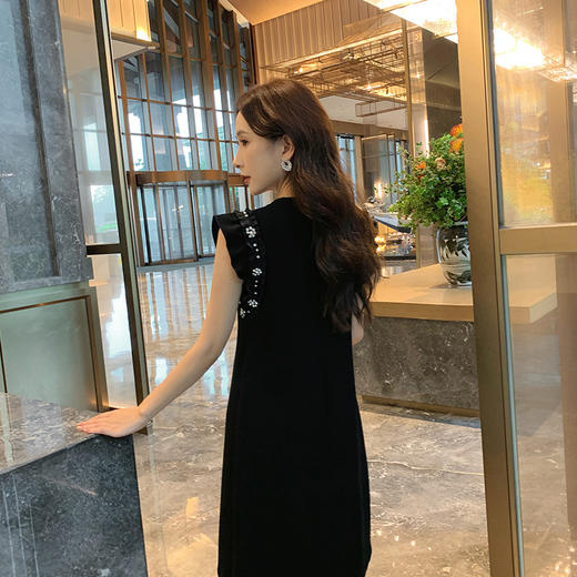 [奢姿轻奢系列]钉钻无袖连衣裙大码女装夏季新款胖妹妹气质裙子8942890097 商品图3