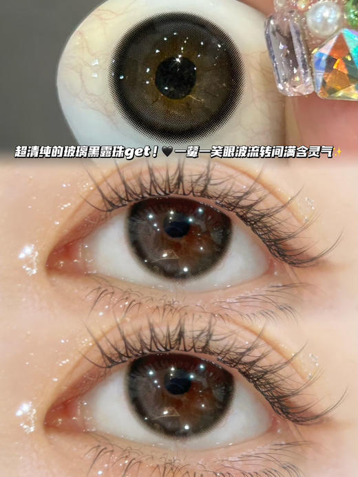 HALOGRAY水汽玻璃黑灰「含玻尿酸」半年抛型 商品图0