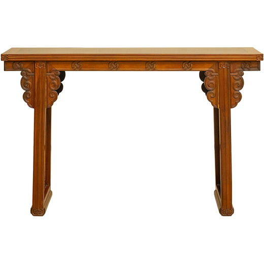 清 黄杨木夹头榫绳纹平头案 商品图5