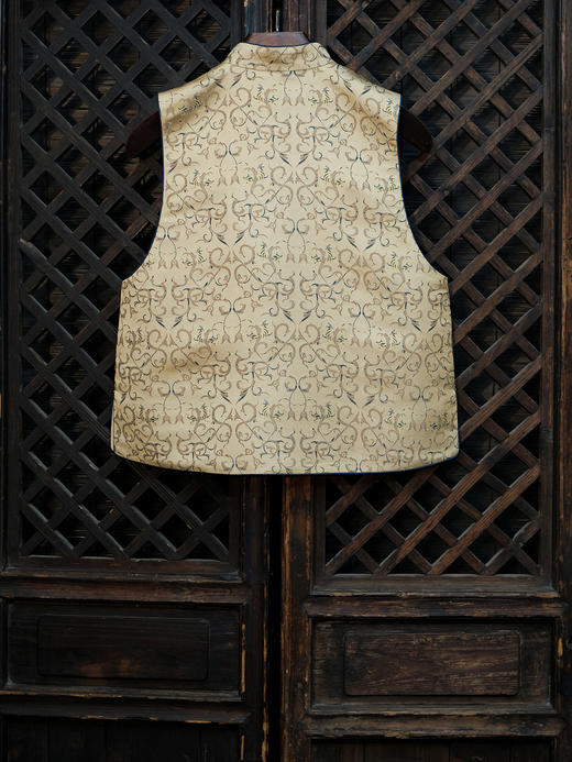 盛唐牡丹盛奢系列| 限量款| 高货-真丝宋锦卷草龙纹花瓣马甲(特殊商品不退不换) 商品图6