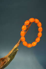 【古典浪漫蜜蜡节】-33号<素心>回流枣珠手串