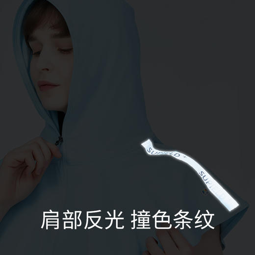 Supield素湃高倍数防紫外线防晒披肩女透气防晒衣夏季沙滩防晒服 商品图4