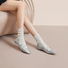 千百度羊皮银色玛丽珍鞋女秋季低跟晚晚温柔鞋平底单鞋A24488036 商品缩略图2
