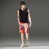 PINLI品立2024夏季新款男装裤子直筒印花休闲短裤潮牌百搭沙滩裤B242117034 商品缩略图4