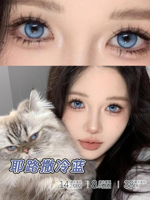 【瓶装】年抛新款南法花园/耶路撒冷/躲进银河/蓝莓珍珠/流动的海/拥抱星云灰~美瞳 商品图1