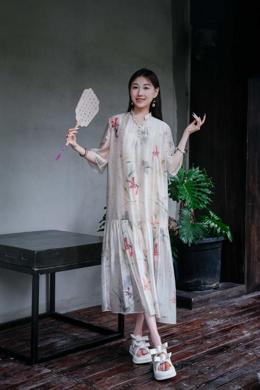 花花团特别定制——轻盈国风竹纹拖鞋 | 面包条蝴蝶结设计显脚瘦、小羊皮脚垫舒适柔软、5cm厚底增高拉长比例~防滑又好走~ 商品图13