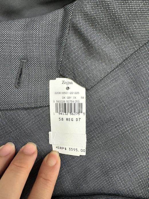 瑕疵Zegna/杰尼亚 男士商务休闲西服套装 商品图1