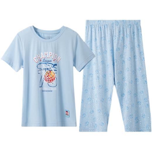 【运动小健将莫代尔】SCHIESSER德国舒雅男童莫代尔卡通短袖7分裤套装3B/19542H 商品图4