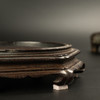 清早期 紫檀一木整挖六角器座 商品缩略图3
