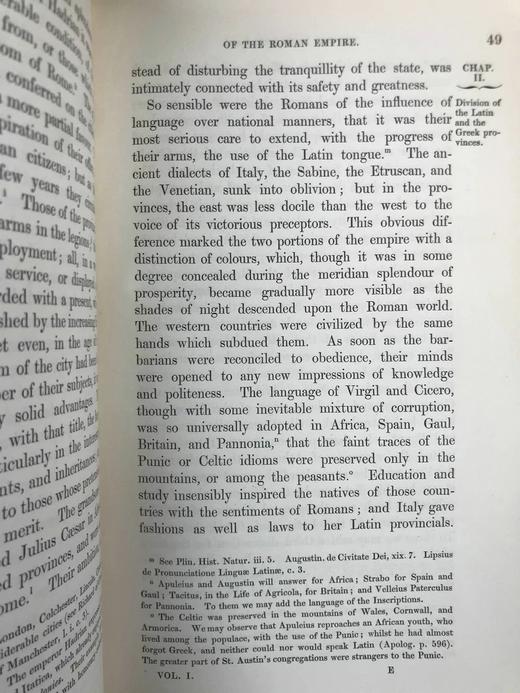 1848年 爱德华·吉本《罗马帝国衰亡史》（全8卷） 1幅肖像插图 全真皮精装大32开 商品图6