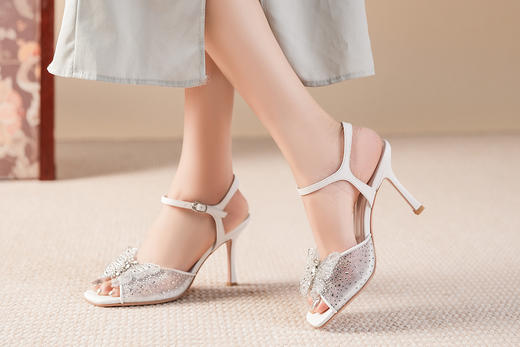 豪麟名鞋奥莱迪嘉女鞋凉鞋羊皮革DJMPA41WL035白色  原价2660元 商品图2