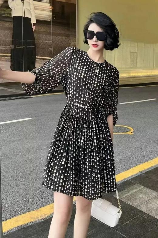 LPIUTY品牌直发！意式波点印花连衣裙 B0723507 商品图0