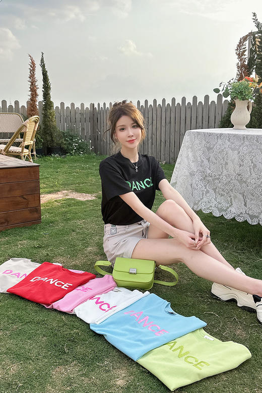 圆领前绣字母短袖衫 9522040034 商品图10