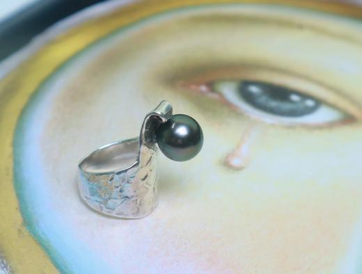 【海洋之星】大溪地黑珍珠戒指 商品图0