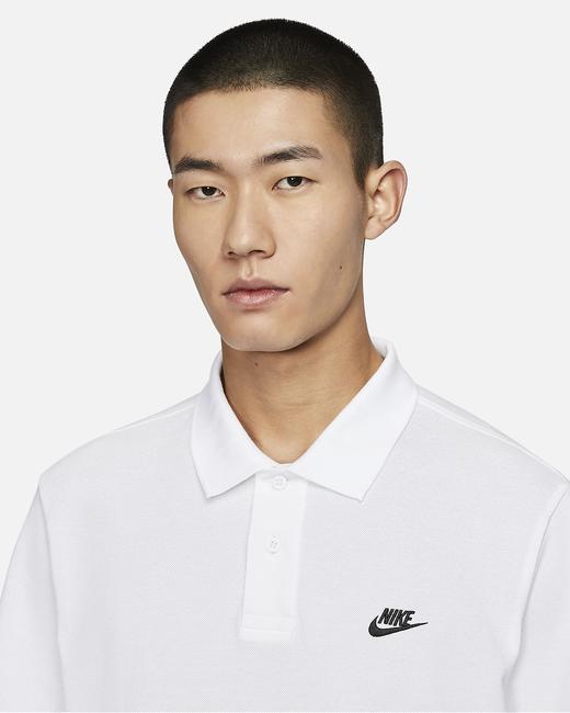 Nike 耐克Club 男子宽松版型短袖翻领T恤FN3895-100 商品图3