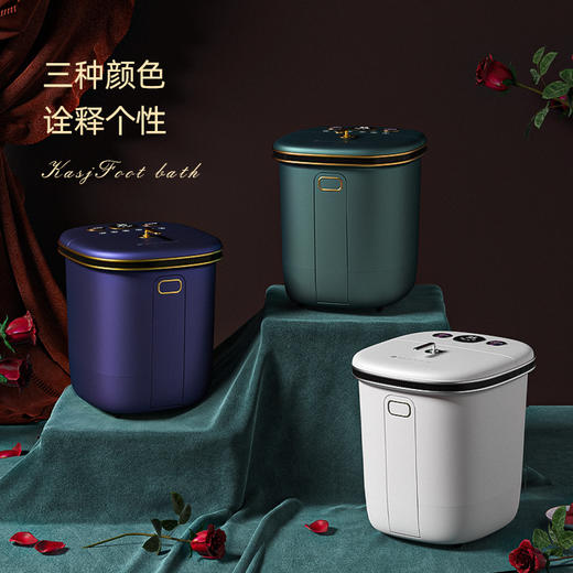凯诗捷(KASJ)泡脚桶全自动泡脚盆加热恒温电动按摩紫外线杀菌家用过小腿洗脚足浴盆送朋友父母长辈母亲领导 心选到家 商品图4