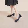 【静音系列】千百度羊皮浅口单鞋女款秋季法式高跟鞋通勤A24481807 商品缩略图4