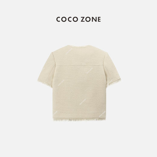 COCO ZONE 2024时尚小香风圆领外套高级感单排扣上衣CC1A0391 商品图1