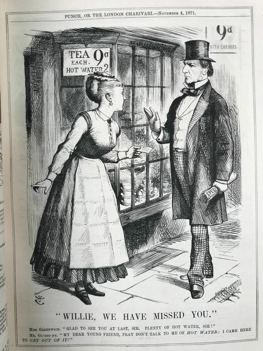 1871-1873年 英国讽刺漫画杂志《笨拙》 数百幅插图 漆布精装16开 商品图8