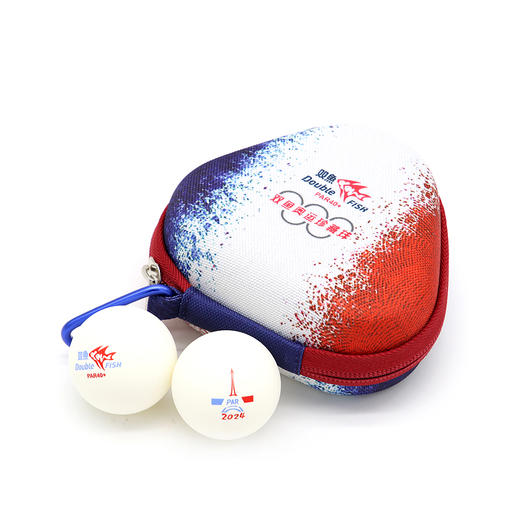 双鱼Doublefish 巴黎珍藏球双标乒乓球3个装精美球盒 商品图1