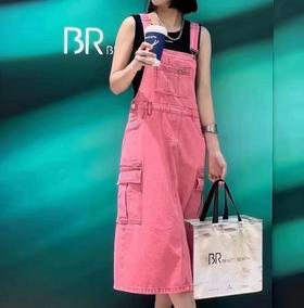 2-13GD双口袋背带半裙40506（红） 夏季 142130030321