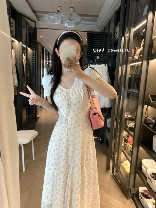 Read Nameless /冰爽樱花粉开衫+樱花吊带裙 商品图5