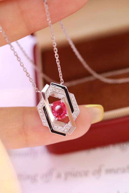 0.69ct 红宝石项链 商品图3