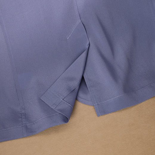 玳莎七分袖真丝西装女2024夏季新款通勤简约纯色气质弹力双绉外套  EB37304 商品图4