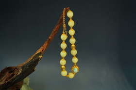 【古典浪漫蜜蜡节】-25号<声声慢>设计款白蜜手串（B款）