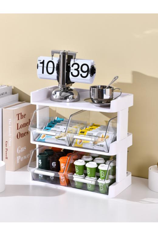 🔥【多功能咖啡茶包桌面收纳架】✅大容量多个🌸格子收纳！ ✅ 商品图1