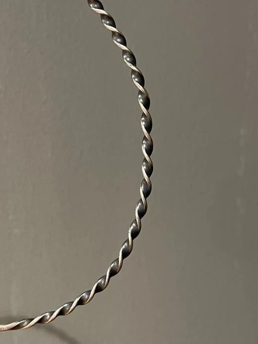 老银扭丝环型锁骨項圈，顺丰包邮 商品图7