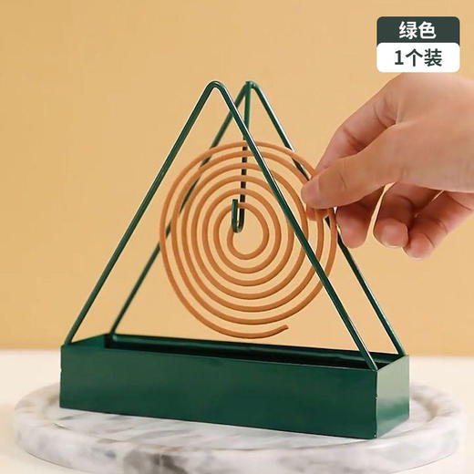【蚊香盘蚊香架】三角加大加厚创意 防烫家用立式托盘支架檀香架子挂式  商品图6