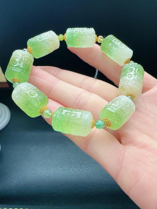 48.7g 雕刻碧玺手链 商品图6